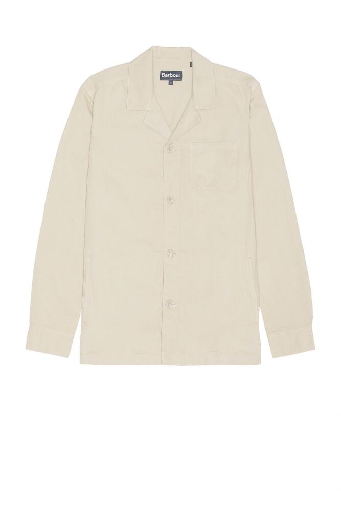 Barbour Melonby Overshirt in Nude Cover