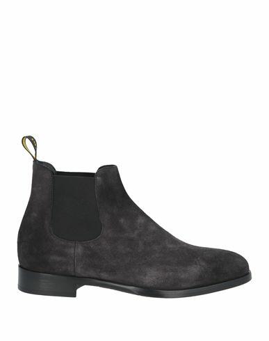 Doucal's Man Ankle boots Steel grey Leather Cover