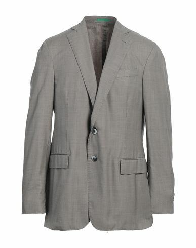 Pal Zileri Man Blazer Khaki Wool, Silk Cover