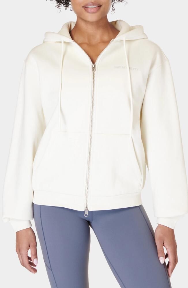 Sweaty Betty The Elevated Hoodie in Lily White Cover