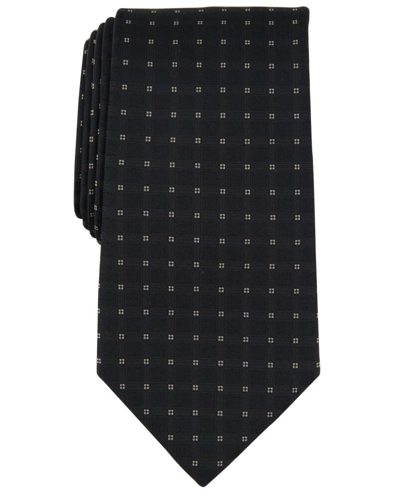 Michael Kors Men's Longboat Grid Tie - Black Cover