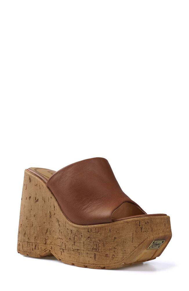 Candie's Keres Platform Wedge Sandal in Tan Cover