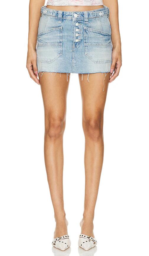 Free People x REVOLVE Izzie Denim Mini Skirt in Blue Cover