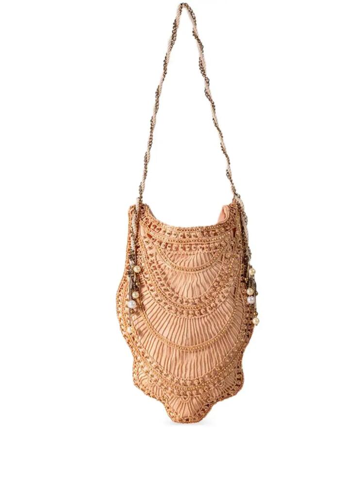 Nannacay Margie beaded shoulder bag - Pink Cover