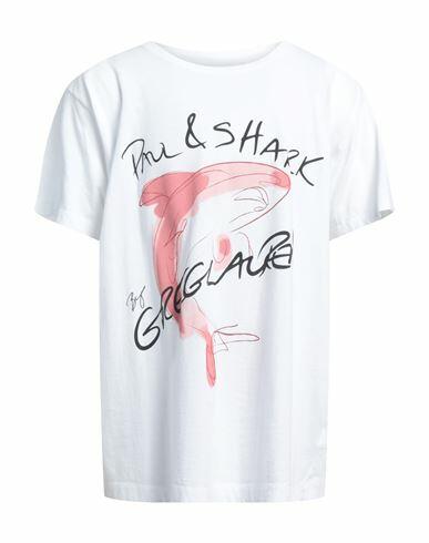 Paul & Shark Man T-shirt White Cotton Cover