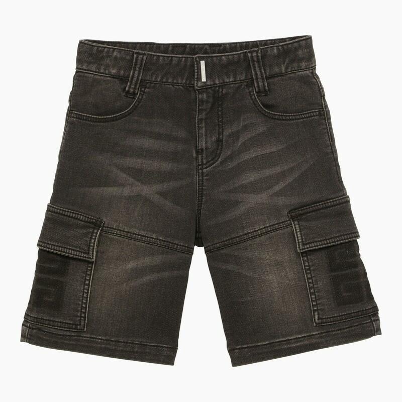 Givenchy Denim washed-out cargo bermuda shorts Cover