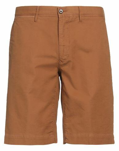 Incotex Man Shorts & Bermuda Shorts Camel Cotton, Elastane Cover