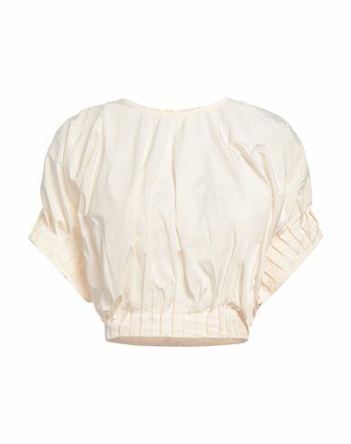 Monique Garçonne Woman Top Ivory Cotton Cover