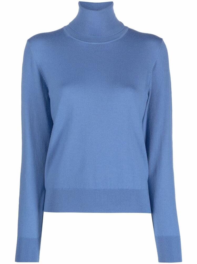 P.A.R.O.S.H. high-neck long-sleeves knit jumper - Blue Cover