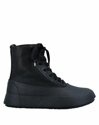 Ambush Man Ankle boots Black Soft Leather, Rubber Cover