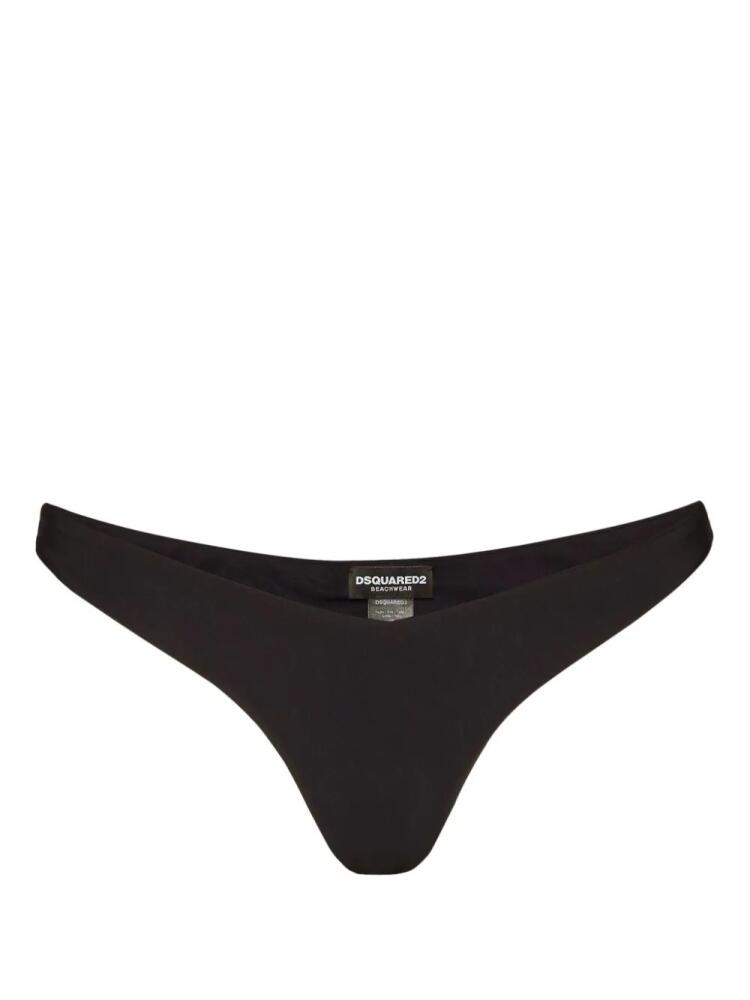 DSQUARED2 Icon low-waist bikini bottoms - Black Cover