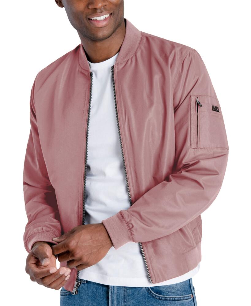 Michael Kors Men's Bomber Jacket, Created for Macy's - Dusty Rose Cover