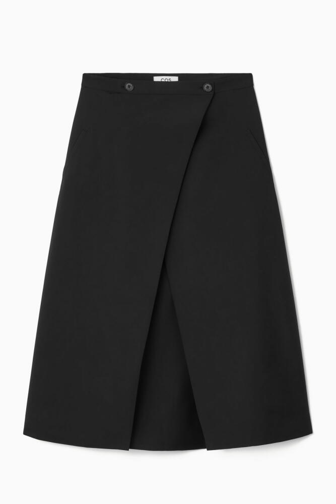 COS TAILORED WOOL MIDI WRAP SKIRT Cover