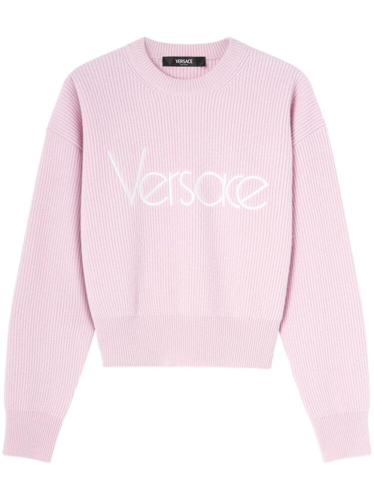 Versace 1978 Re-Edition logo-print sweater - Pink Cover