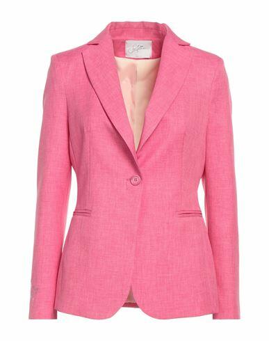 Soallure Woman Blazer Magenta Polyester Cover