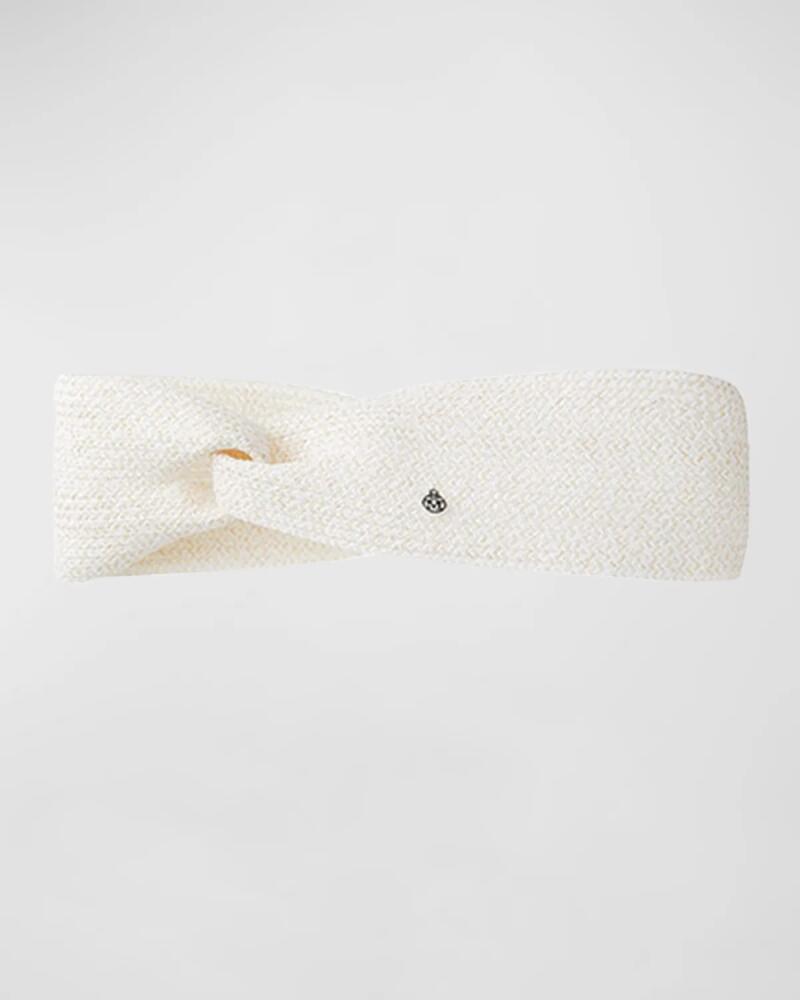 Maison Michel Twist Hemp Straw Headband Cover