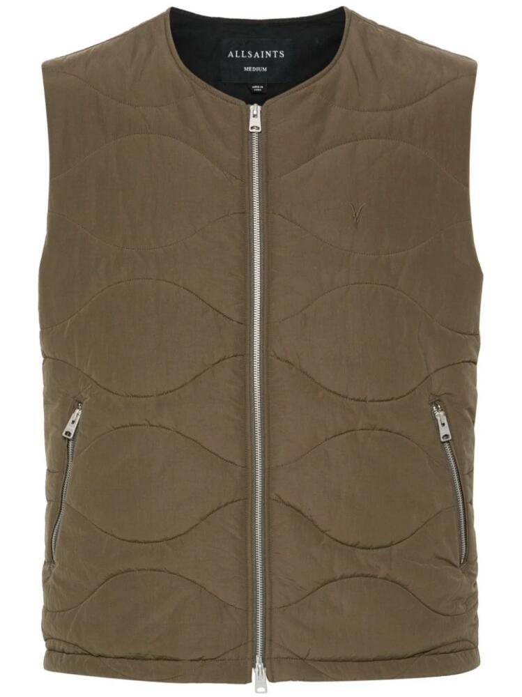 AllSaints Nebular gilet - Green Cover