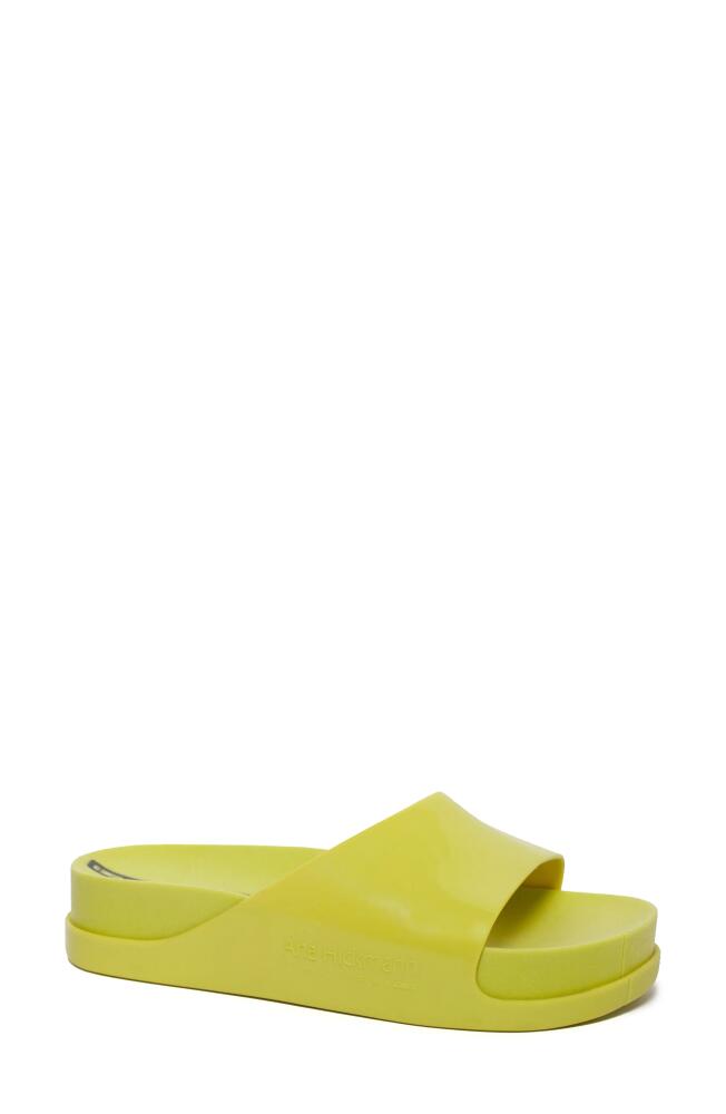 Unity in Diversity Soul Flatform Slide Sandal in Lime Lime Cover