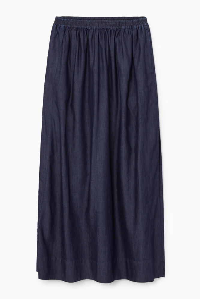 COS GATHERED DENIM MAXI SKIRT Cover