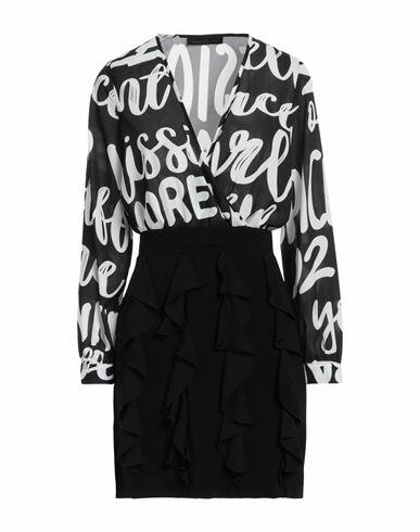 Frankie Morello Woman Mini dress Black Polyester Cover