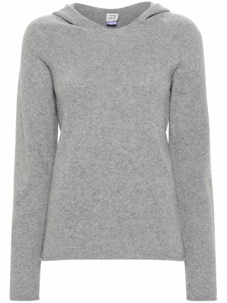 Baserange long-sleeve cashmere hoodie - Grey Cover