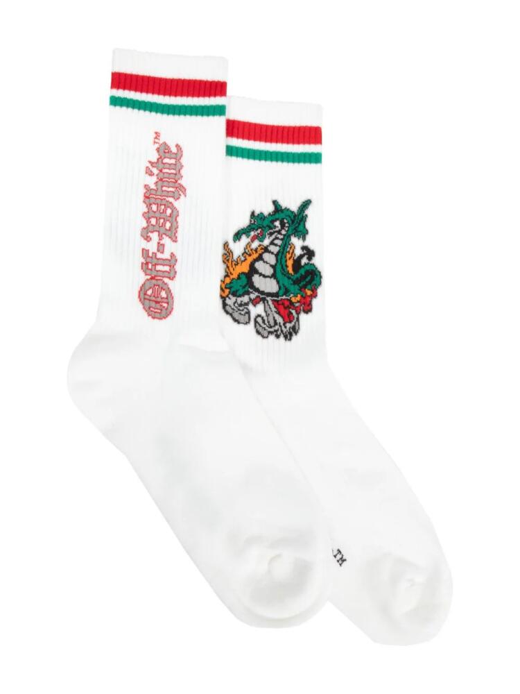 Off-White Varsity Dragon socks Cover