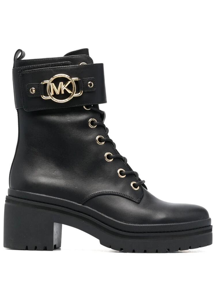 Michael Kors Rory leather combat boots - Black Cover