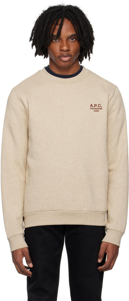 A.P.C. Beige Item Sweatshirt Cover