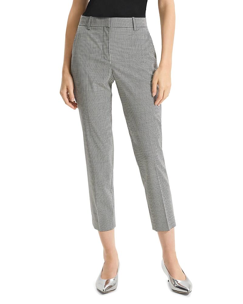 Theory Tailored Check Cropped Pants Cover