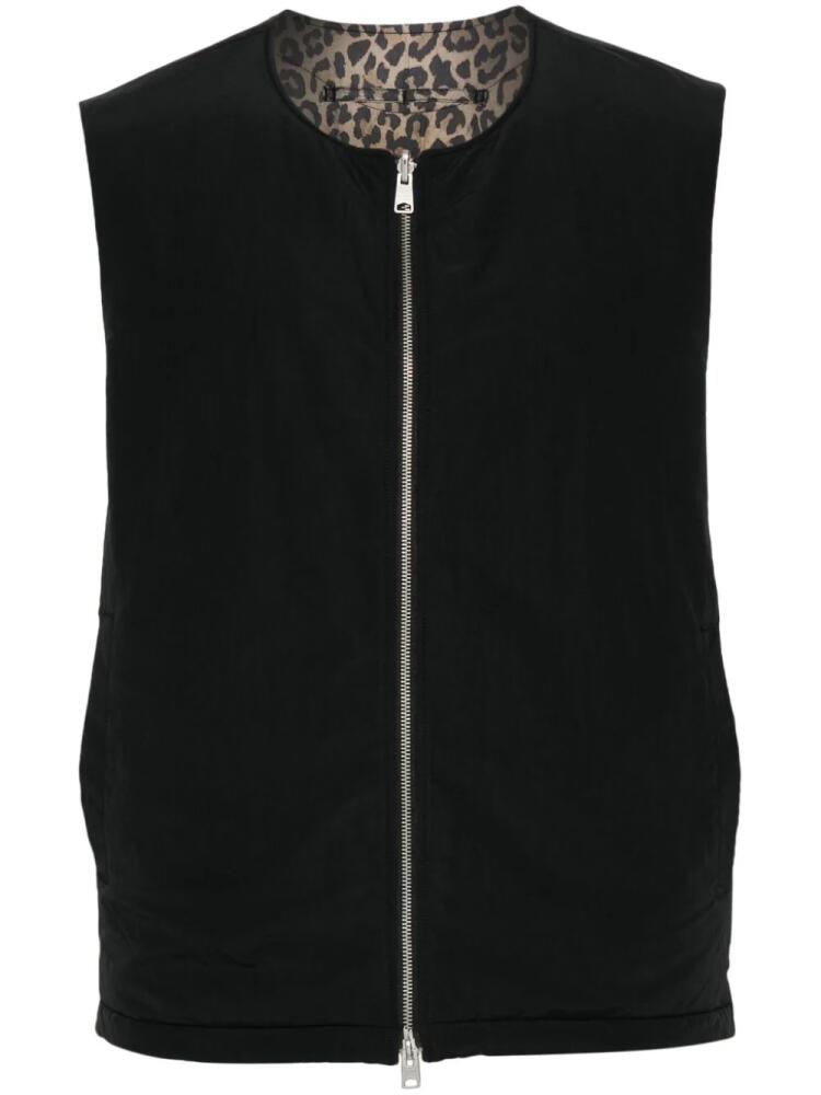 AllSaints Underground reversible gilet - Black Cover