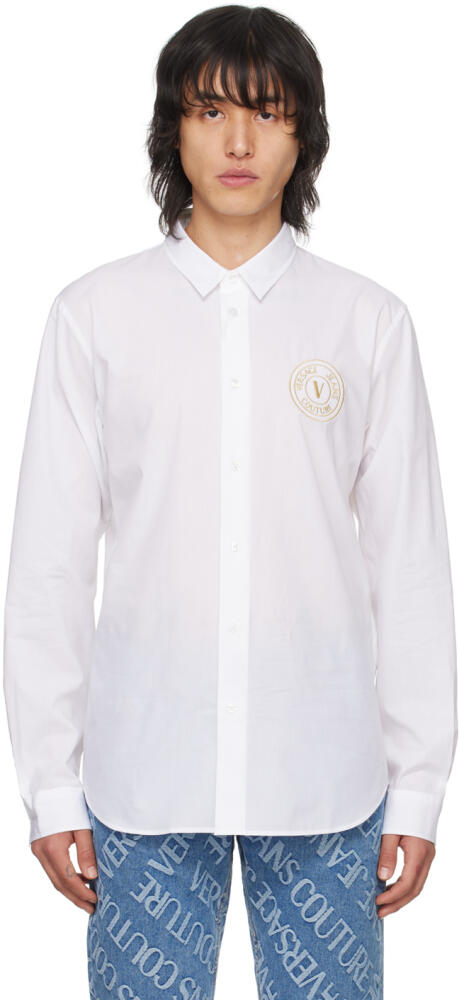 Versace Jeans Couture White V-Emblem Shirt Cover