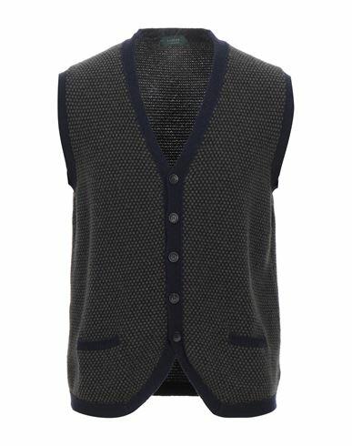 Zanone Man Cardigan Military green Virgin Wool Cover