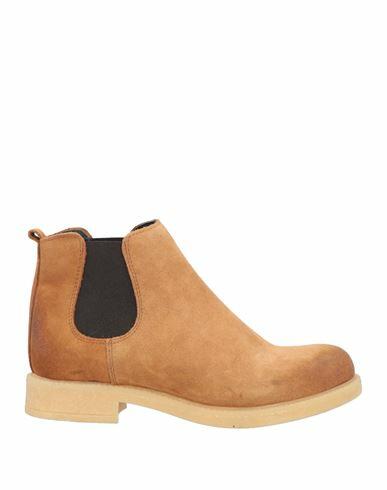 Stele Woman Ankle boots Camel Soft Leather Cover