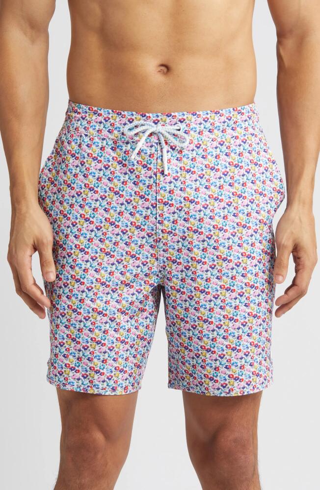 johnnie-O Belfaire Floral Swim Trunks in Bahama Mama Cover