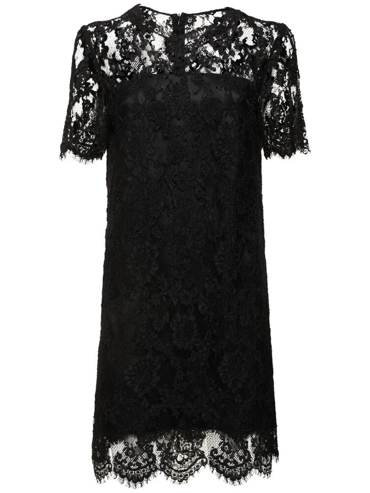 ERMANNO SCERVINO Short Sleeve Lace Mini Dress Cover