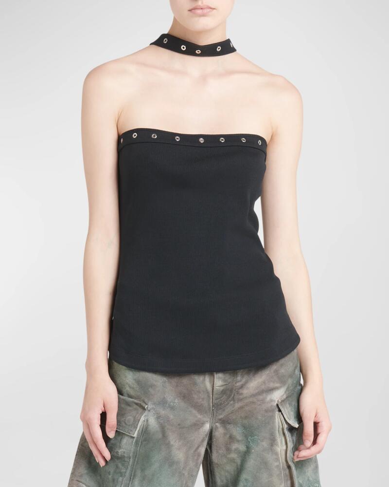 The Attico Lace-Up Halter Top Cover