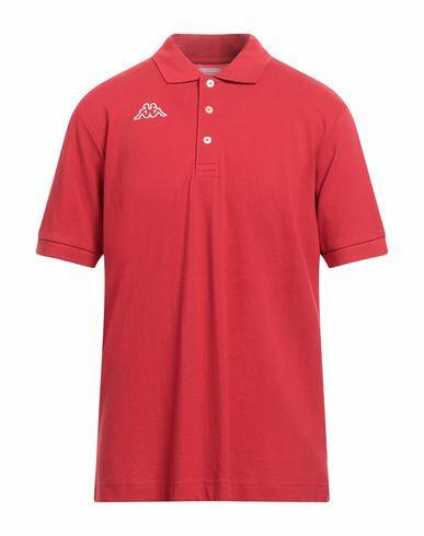 Kappa Man Polo shirt Red Cotton Cover