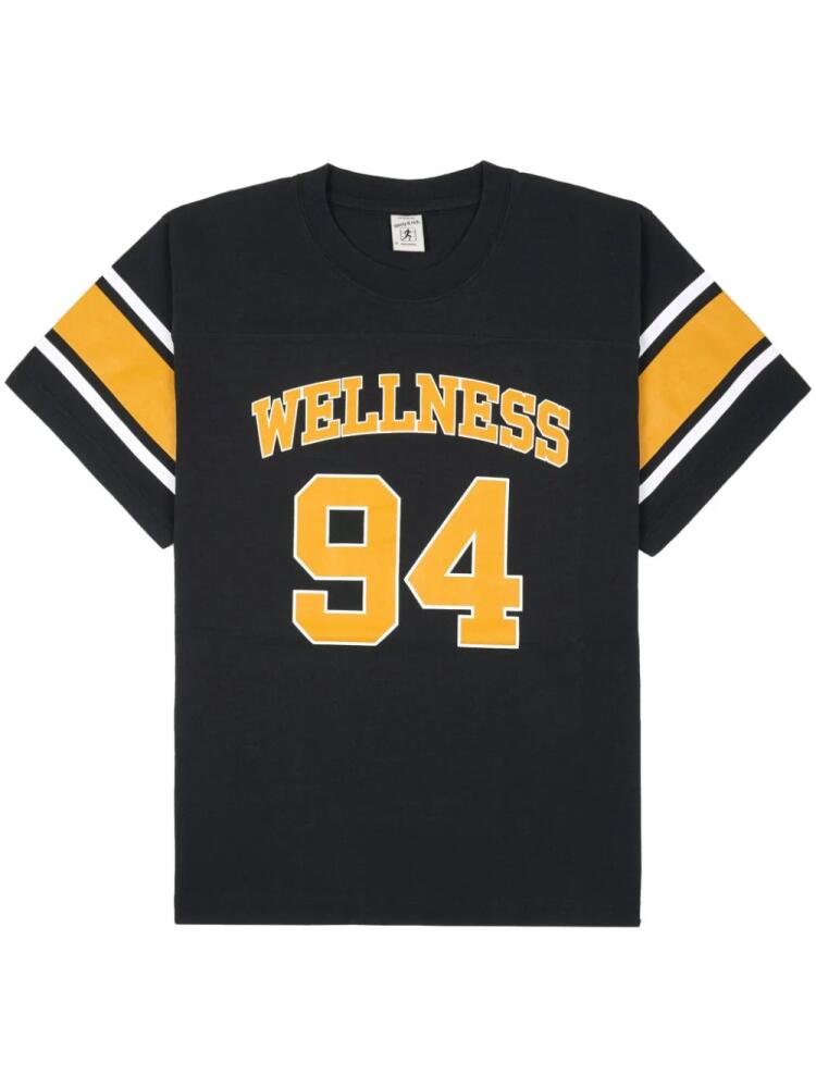 Sporty & Rich Wellness 94-print cotton T-shirt - Black Cover