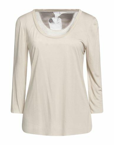 Purotatto Woman T-shirt Beige Modal, Milk protein fiber Cover