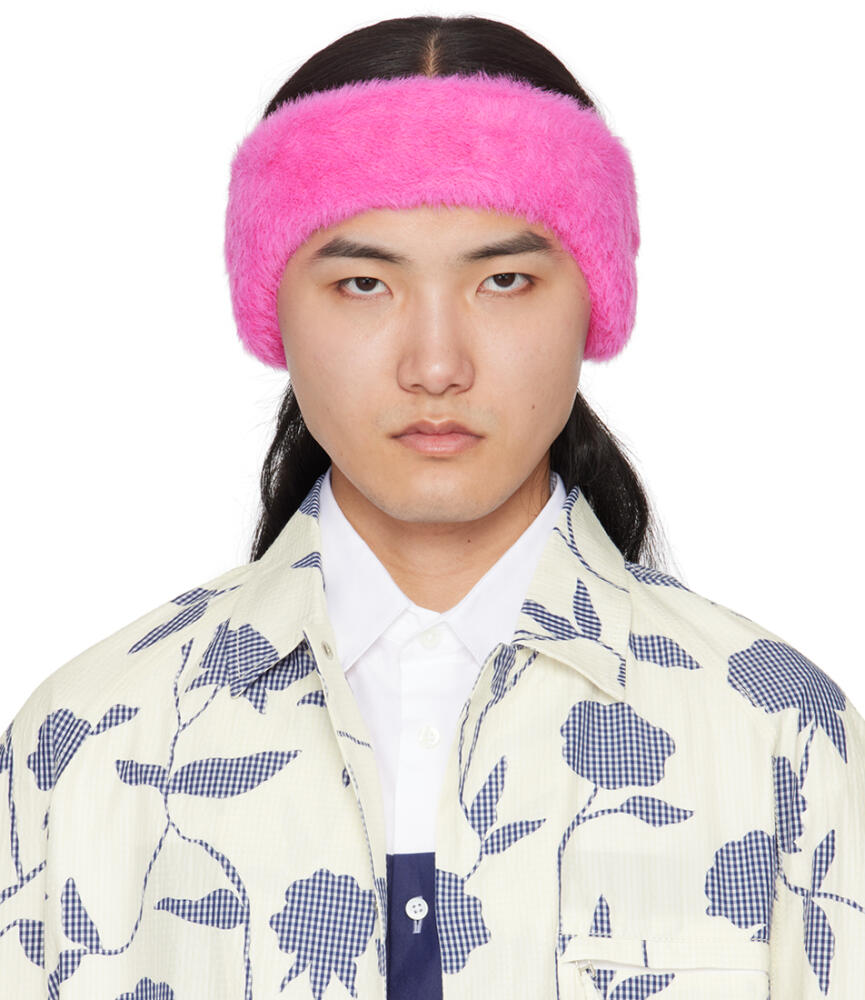 JACQUEMUS Pink Le Papier 'Le bandeau Neve' Headband Cover