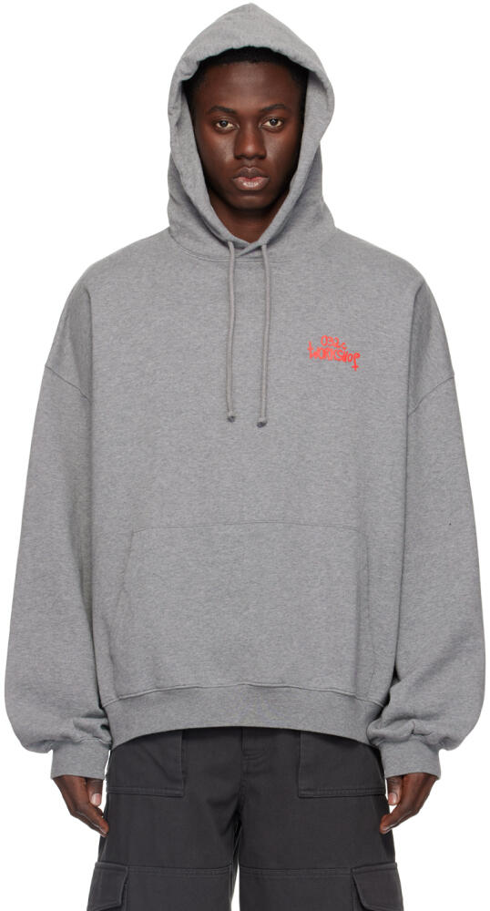 032c Gray Print Hoodie Cover