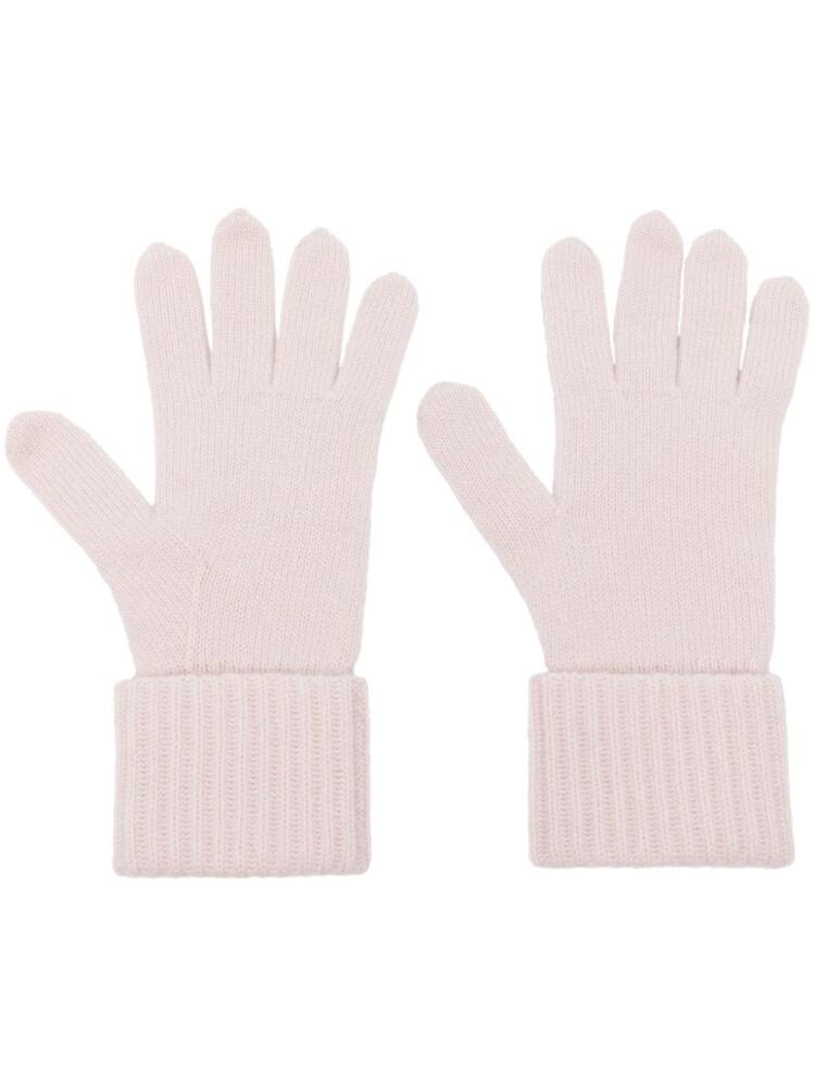 N.Peal ribbed gloves - Pink Cover