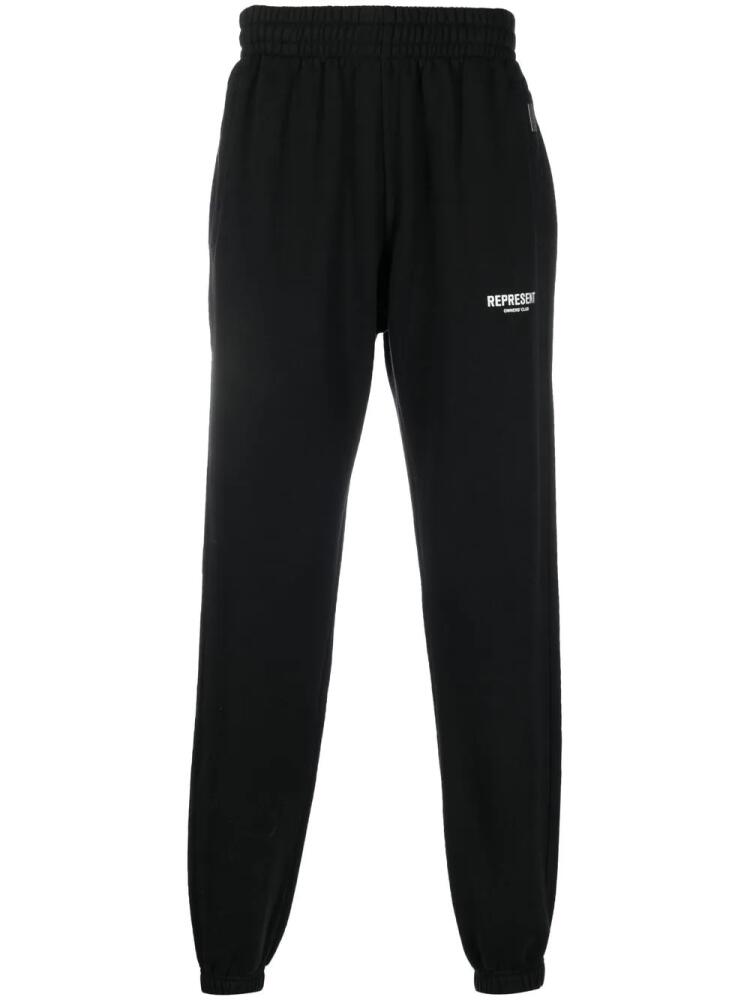 Represent logo-print detail track pants - Black Cover