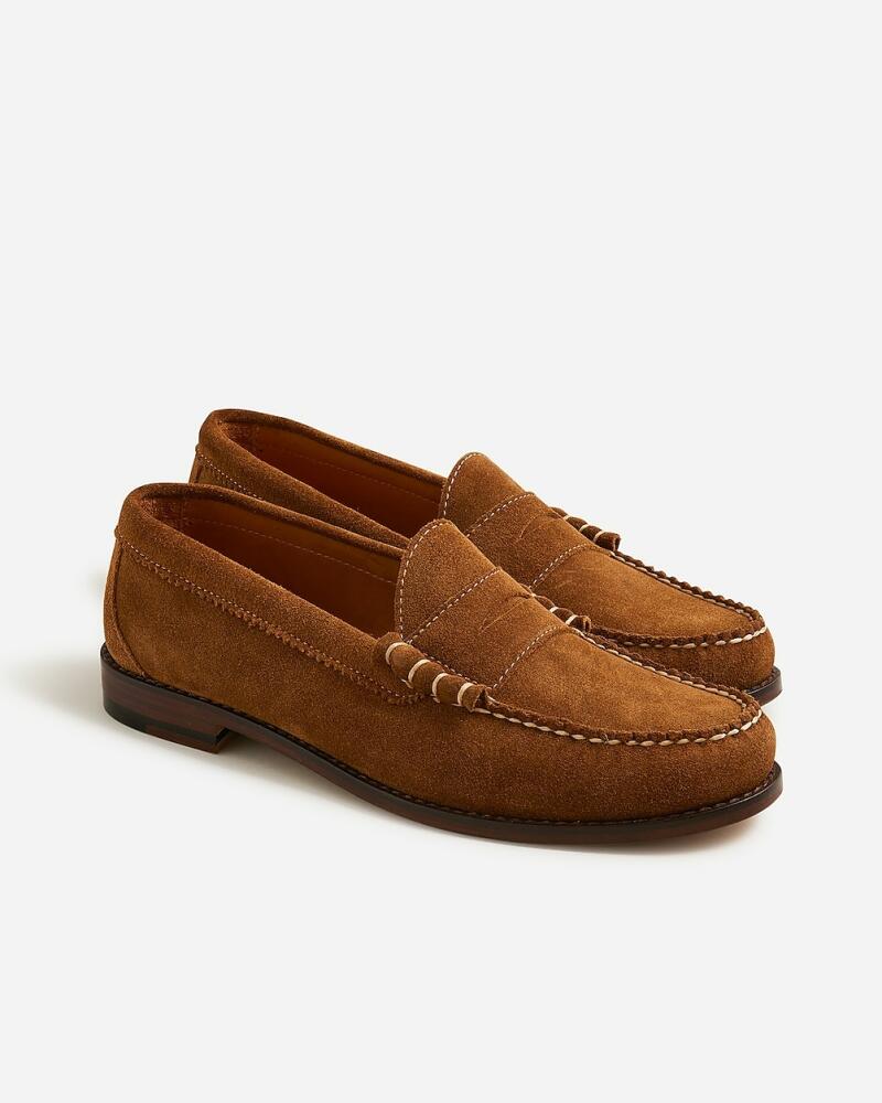 J.Crew Camden suede loafers with leather soles Cover