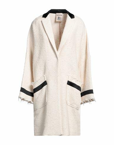 Semicouture Woman Overcoat & Trench Coat Ivory Cotton, Polyamide, Acetate, Elastane Cover