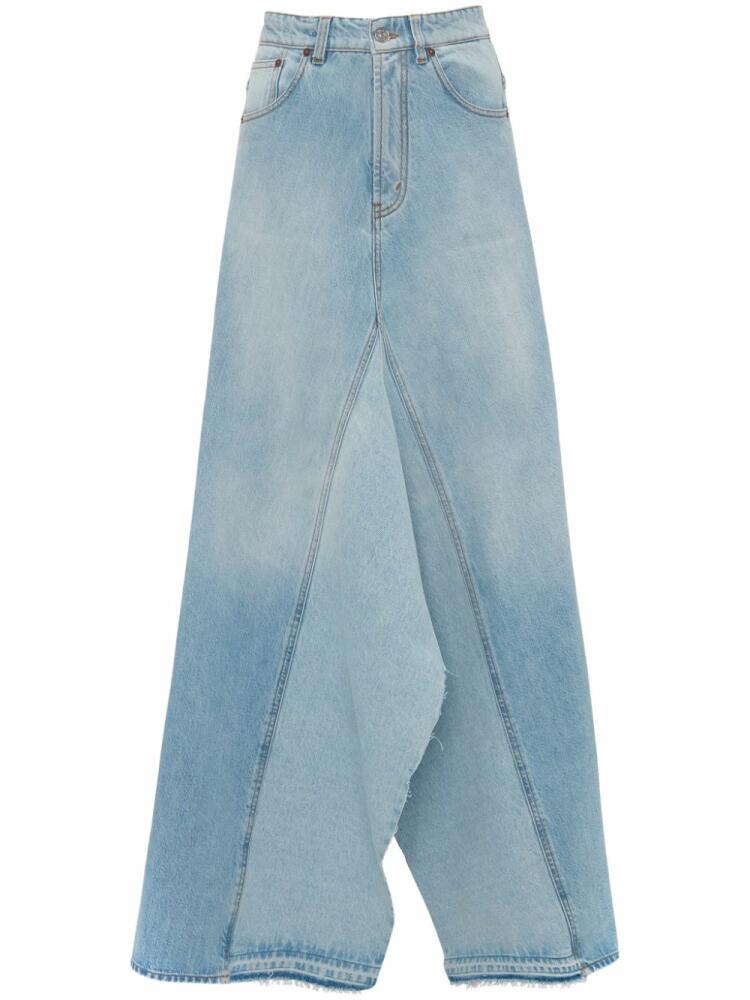 Victoria Beckham panelled denim maxi skirt - Blue Cover