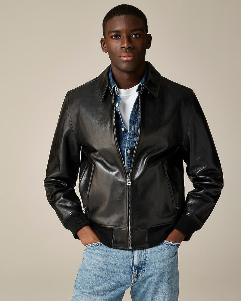 J.Crew Limited-edition flight jacket in Italian leather Cover