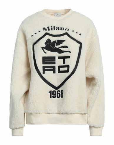 Etro Woman Sweatshirt Ivory Polyester, Virgin Wool Cover