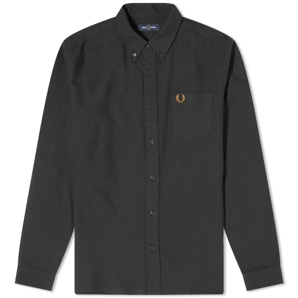 Fred Perry Men's Oxford Shirt in Black Cover