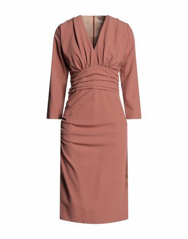 Seventy Sergio Tegon Woman Midi dress Pastel pink Polyester, Viscose, Elastane Cover